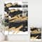 Designart - Gold and Black drift IV - Glam Premium Canvas Wall Art